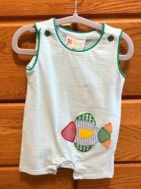 Jelly Bean Romper 🐠 NWT - 6 mo